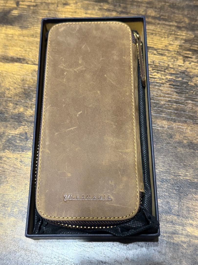 バハギアクラフト廣瀬鐵筆堂モデル ラウンドファスナーペンケース