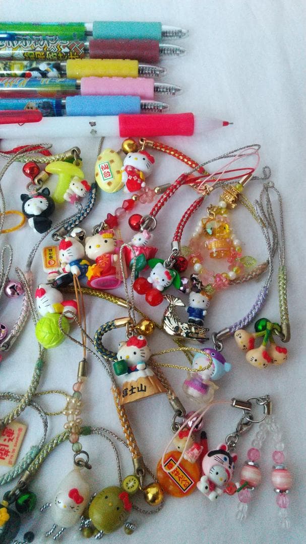 キティ　ご当地　根付け　ボールペン　シャープペン　ストラップ　まとめ売り