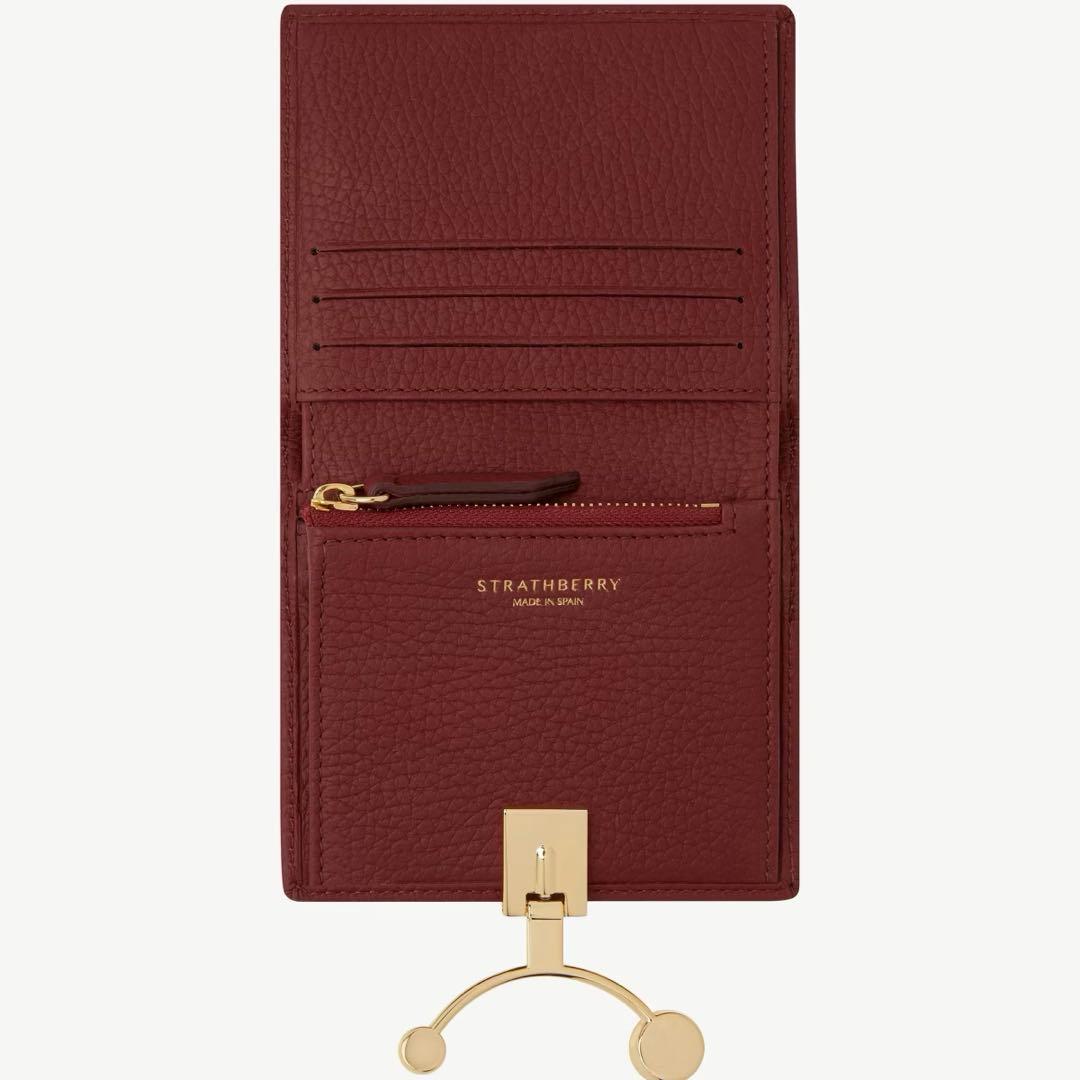 新品】STRATHBERRY Crescent Wallet クラレット