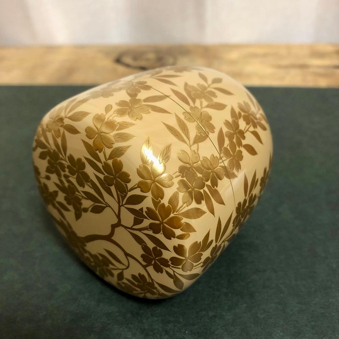 若島孝雄 白塗枝垂桜蒔絵大棗 共箱 茶道具 銀地 - メルカリ