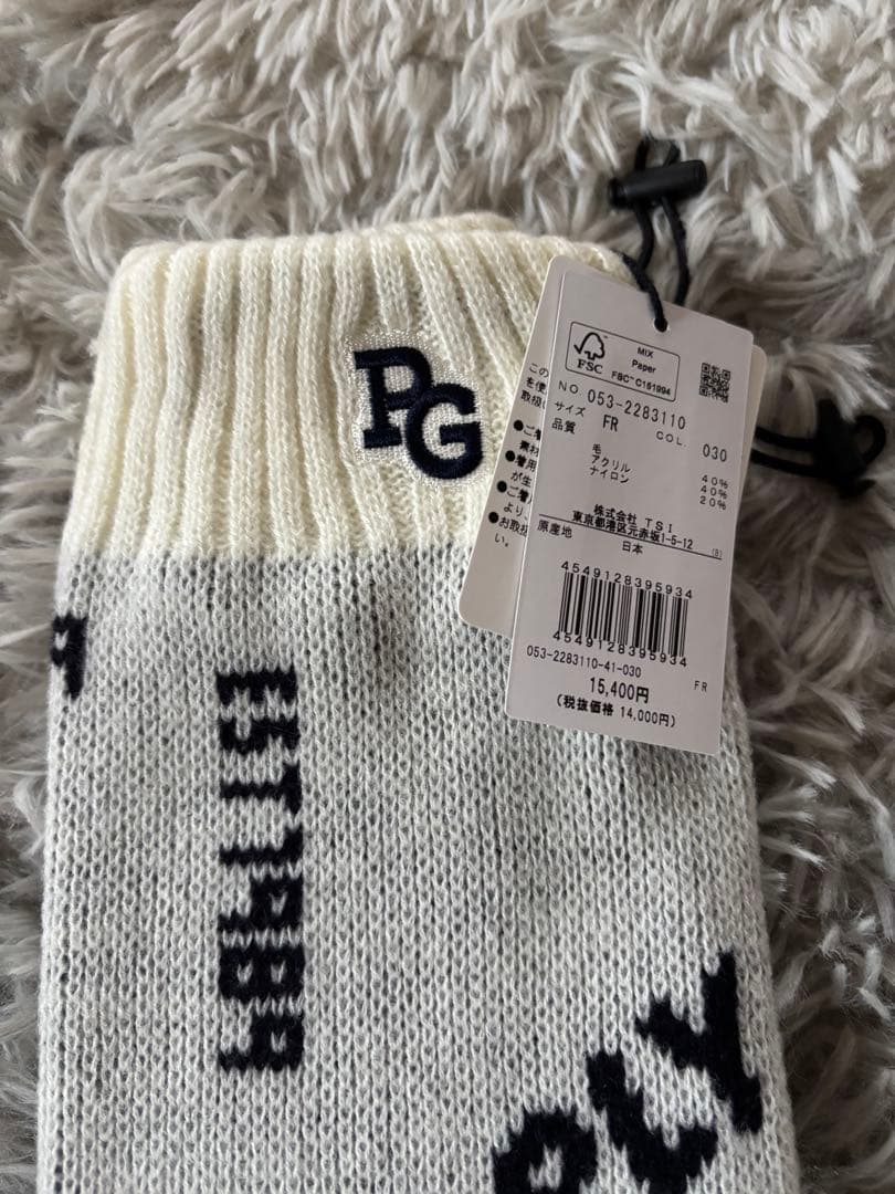 値下げしました！新品未使用❤️PEARLY GATES ホワイトレッグウォーマー