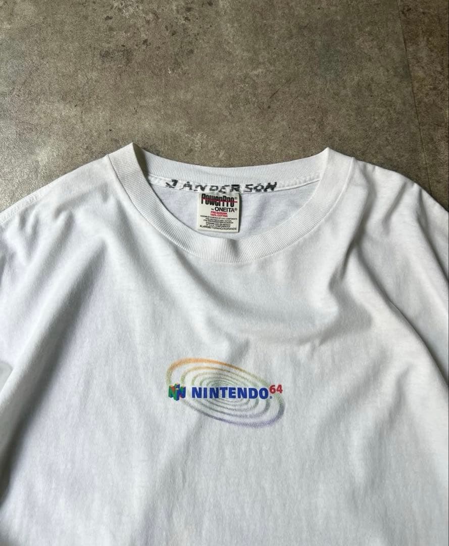 90s NINTENDO 64 game t-shirt Nintendo N64 Grid Vintage Logo Mens