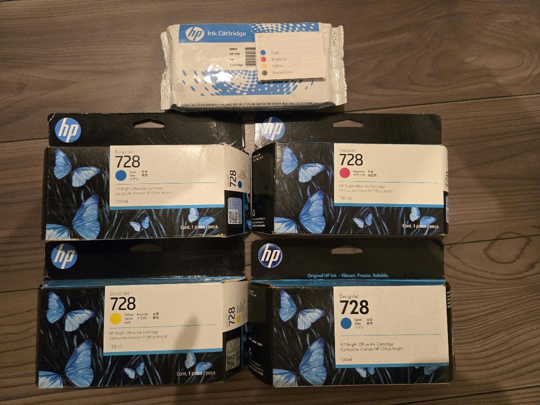 未開封【hp】トナーカートリッジ728マゼンタシアンイエロー5点 未開封【hp】トナーカートリッジ728マゼンタシアンイエロー5点 未開封