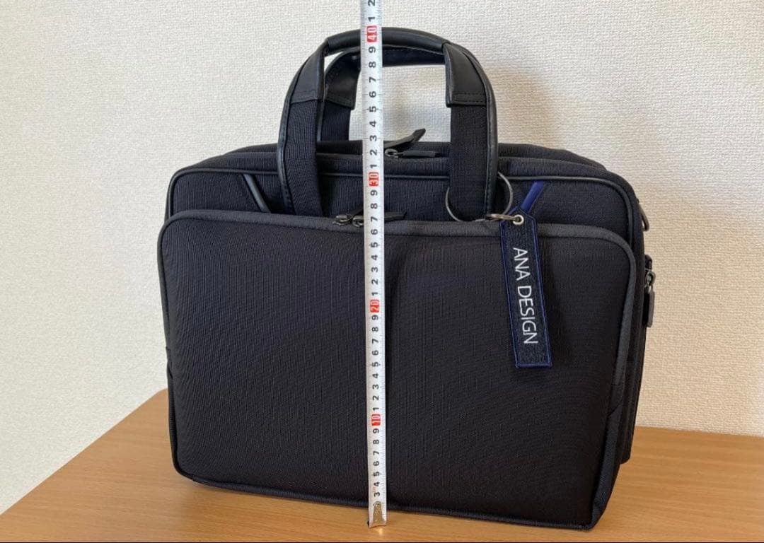 【美品】ANA ビジネスバッグ ブラック ショルダーストラップ付き