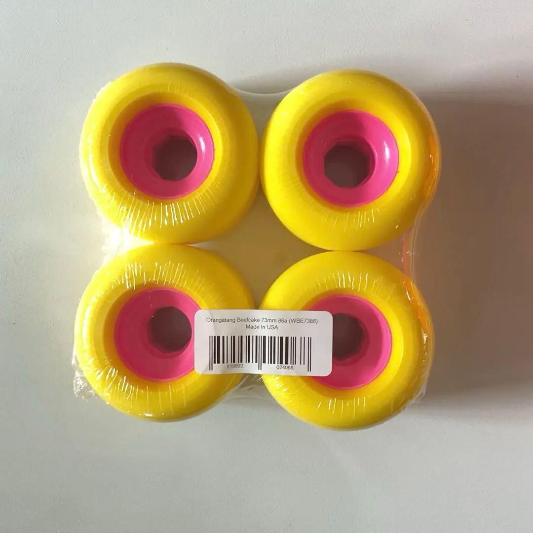 新品未使用 オランガタン ビーフケーキ 73mm ウィール 黄