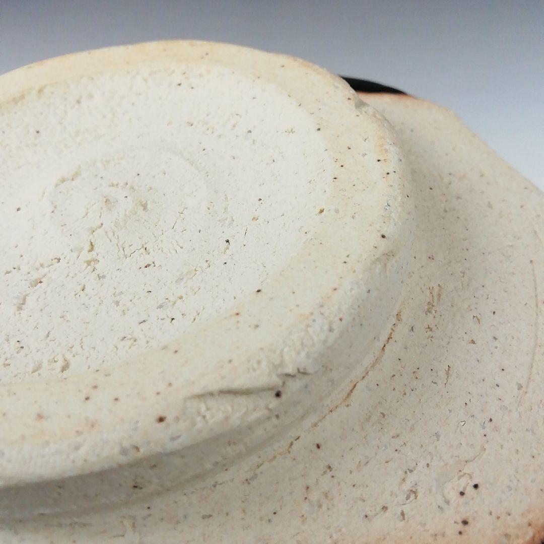 T503 茶碗 『瀬戸黒 小田木写』『半筒茶碗』『西尾香舟』共箱 抹茶碗