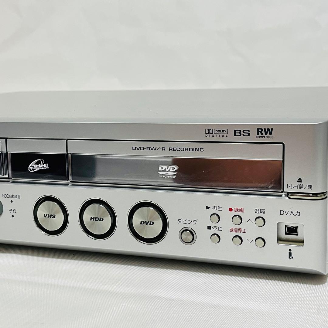 【整備品】 SHARP VHS⇔DVD⇔HDDダビングデッキ DV-HRW50