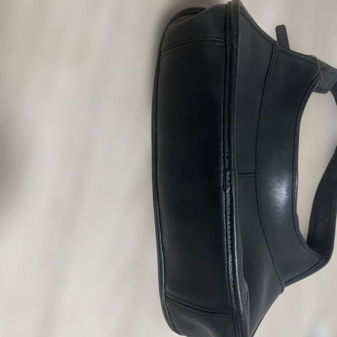 レザーハンドバッグ　コーチ　オールドコーチ　ブラック　バッグ　9033