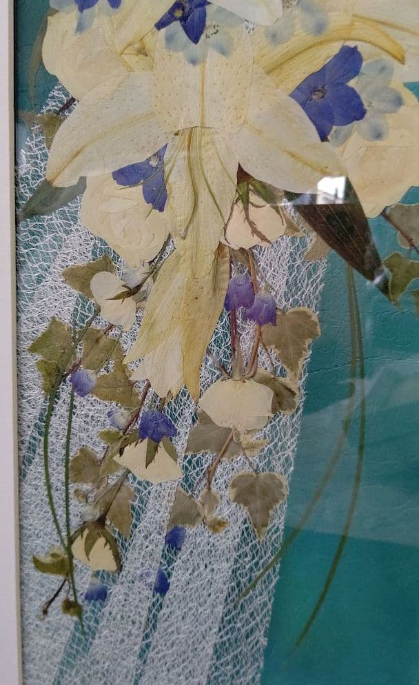 押し花　ユリのブーケ