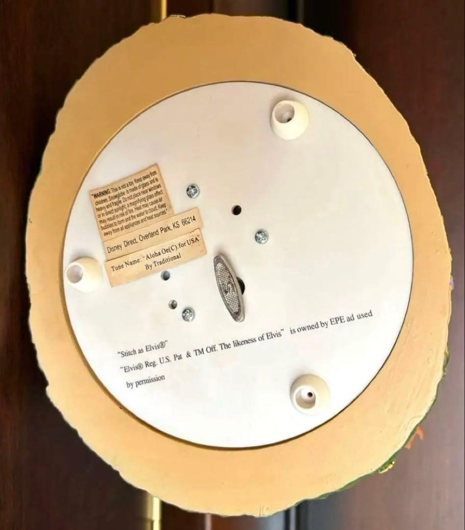 リロ&スティッチElvisPartyオルゴール付豪華スノーグローブUSディズニー