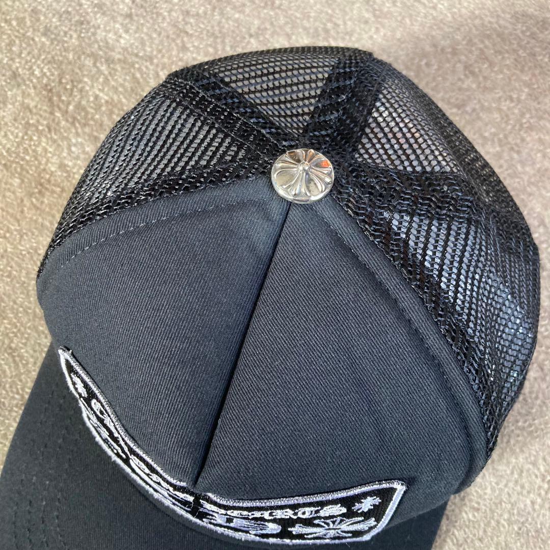 Chrome Hearts CH ロゴ トラッカー メッシュ キャップ ブラック