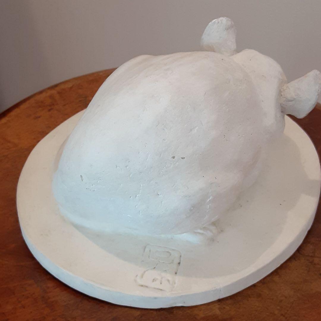 天然素材牙彫刻ひようたん根付けシルクの紐付き＊＊＊ △本