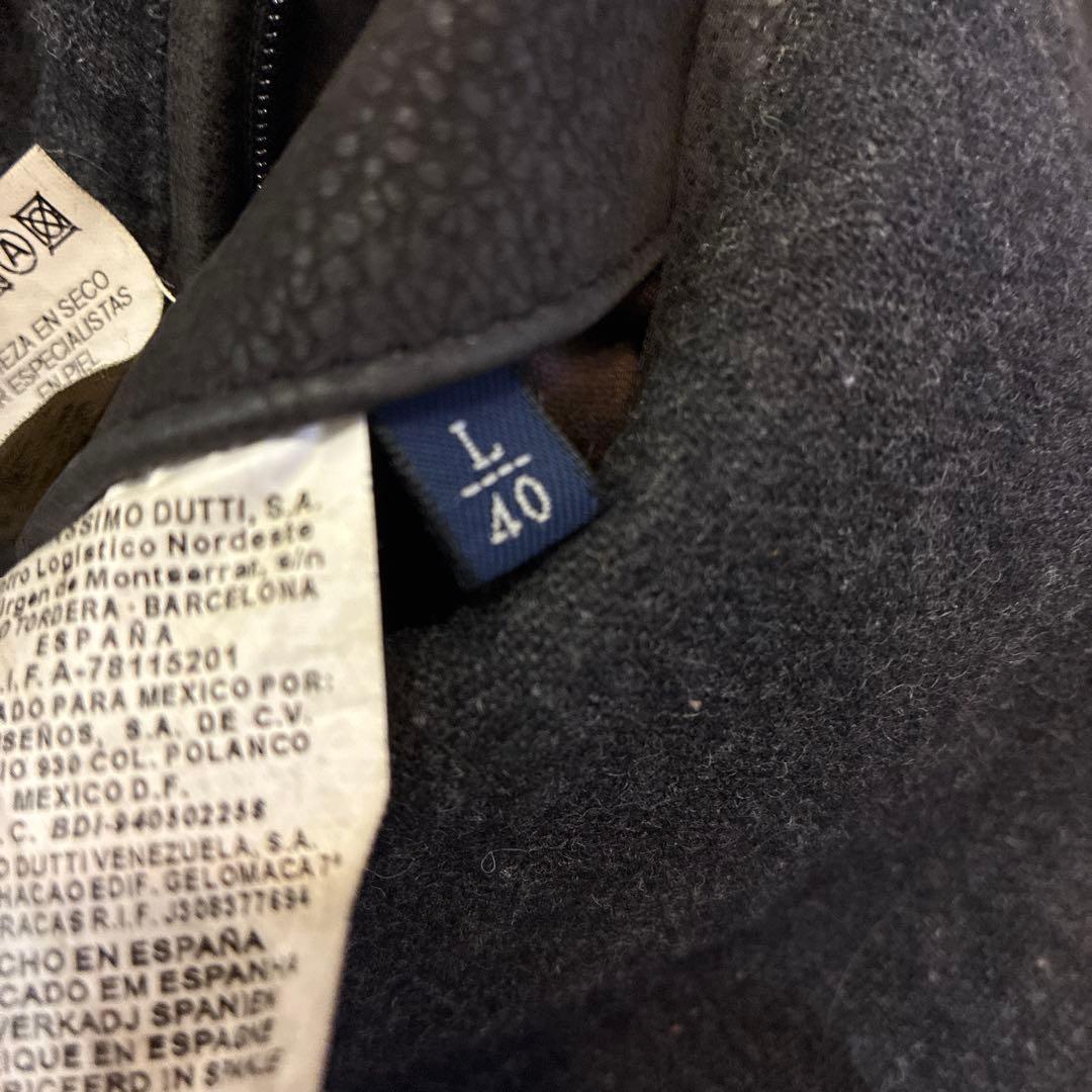 ヴィンテージ レザージャケット 本革 裏地 ウール シボ オールレザー