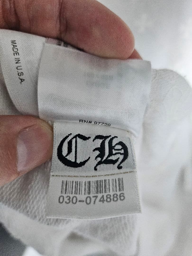 Chrome Hearts ホワイト パーカー　アリンコ