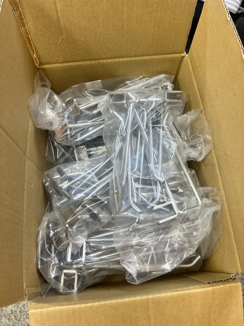 角バー用2段フックL15cm 50本／箱 角バー用2段フックL15cm 50本／箱