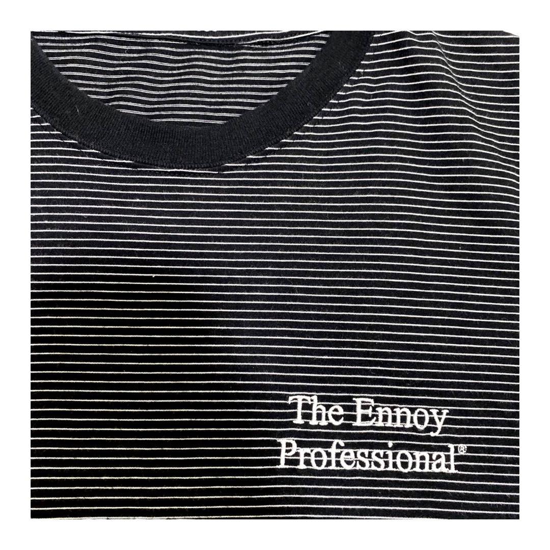 2XL・黒ENNOY - PANEL BORDER ennoy professional S/S boarder T L