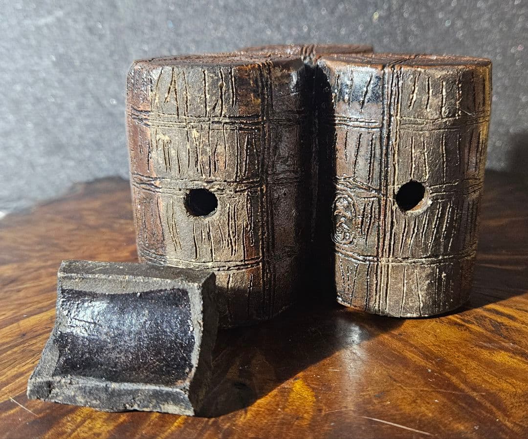 名作❗】備前焼古備前 細工物 三俵ねずみ ねずみ大黒 香炉 商売繁盛 子孫