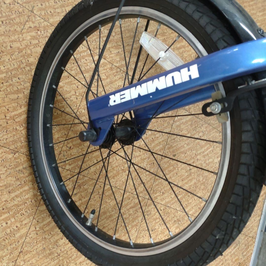 HUMMER 折りたたみ自転車 青