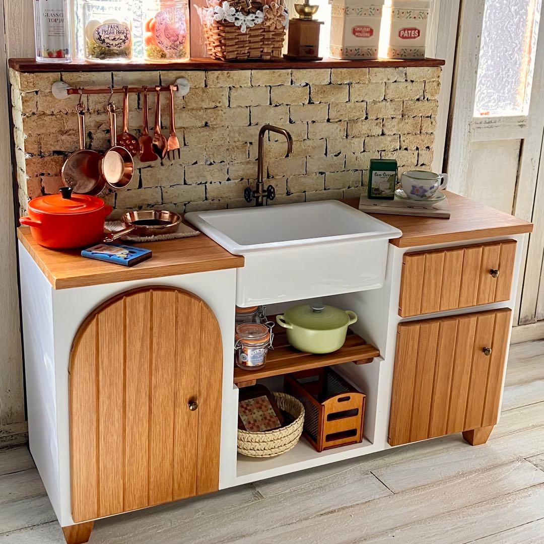 専用ページ　ミニチュア　ドール家具　キッチンシンク台