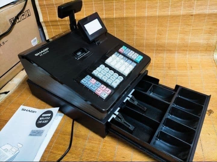 美品シャープレジスター XE-A207 PC連携売上管理設定無料 991109