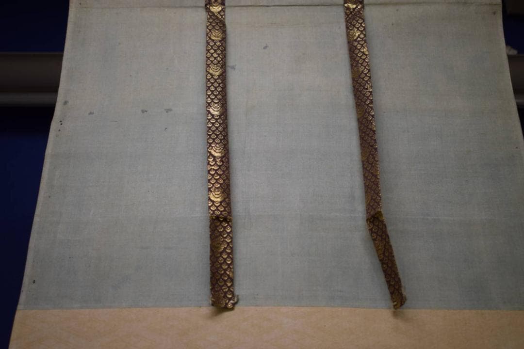 真作/岸駒の長男/佐伯岸岱/甲冑図/具足図/布袋屋掛軸HH-281