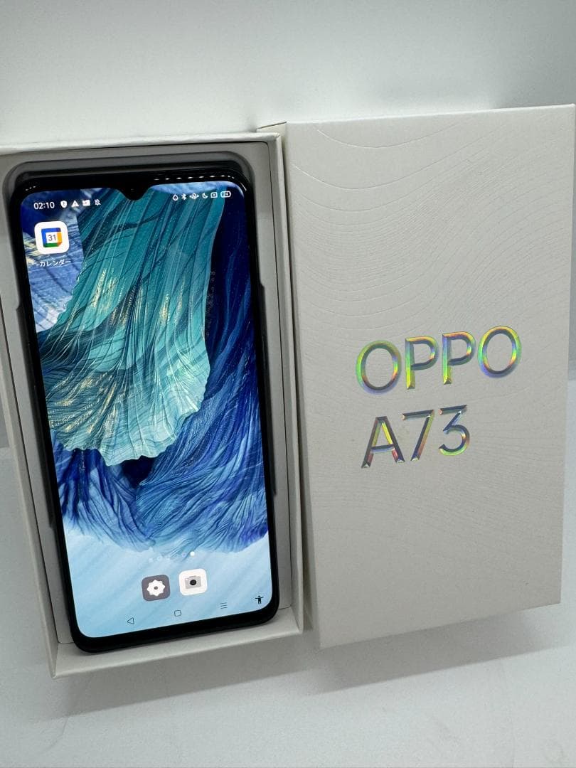 美品】OPPO A73 本体 ネイビーブルー