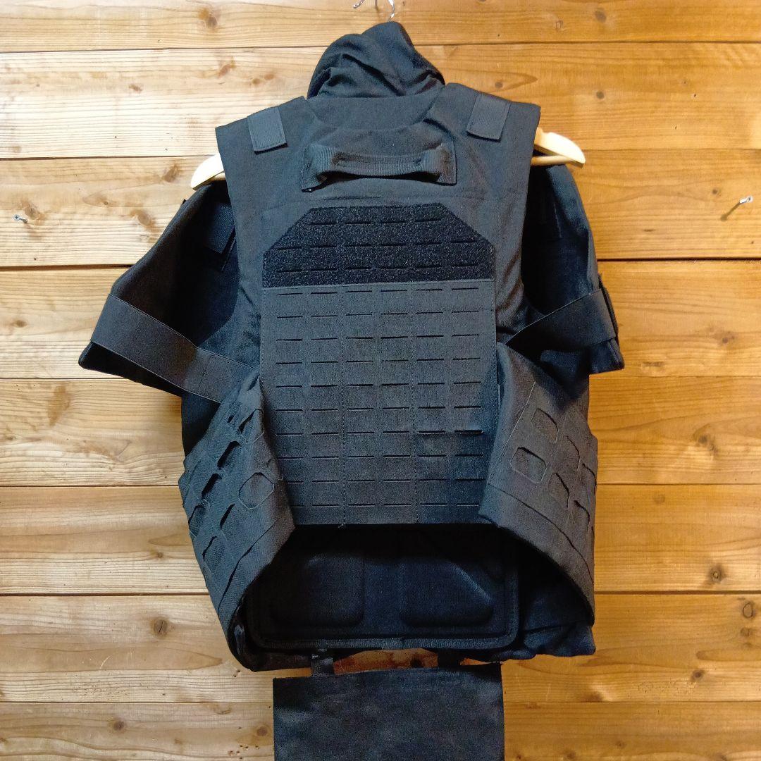 タクティカルベスト ブラック MOLLE サバゲー用 即日発送