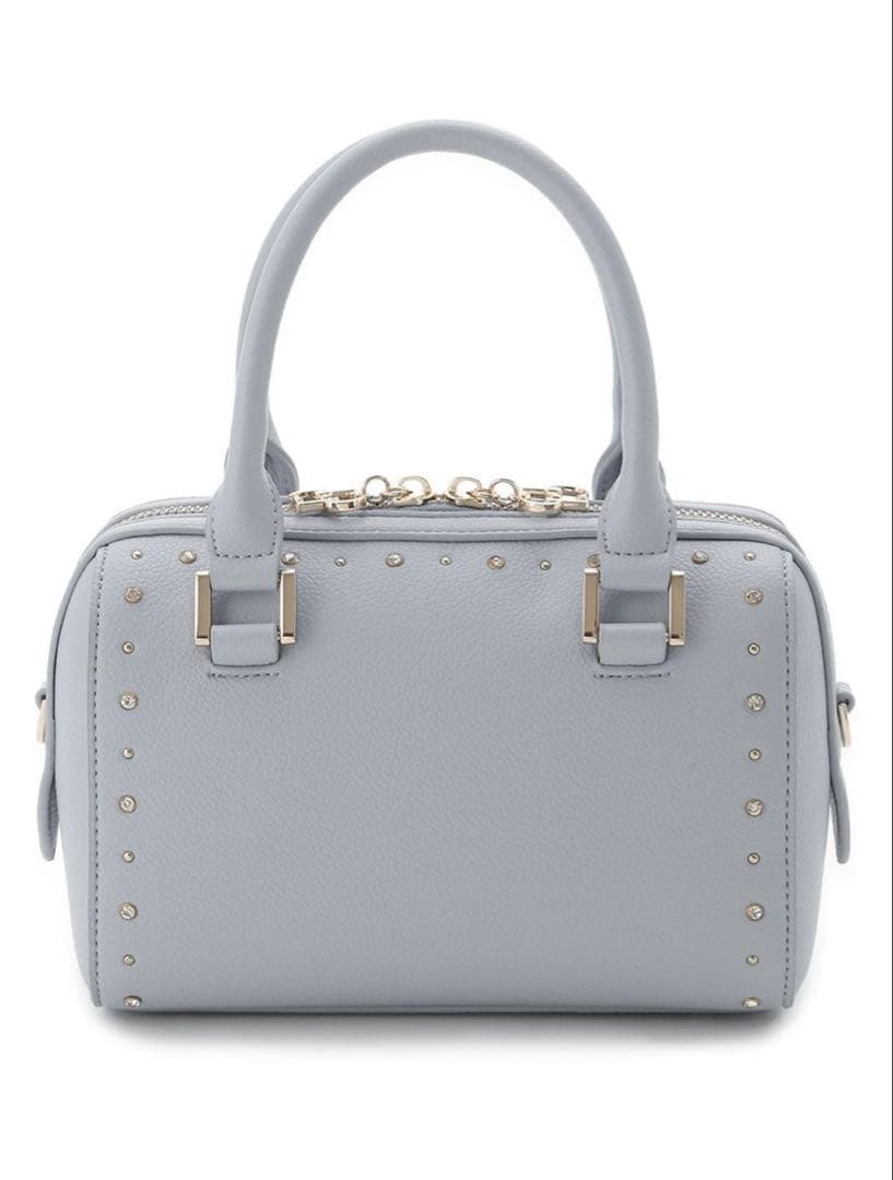 【美品】CELFORD リュタン ビジュースタッズボストンバッグ SAX