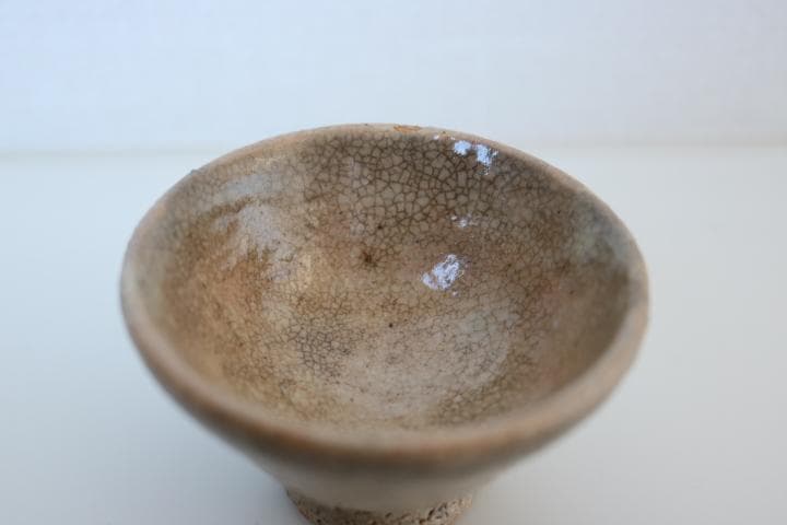 伝 李朝粉引盃 雨漏り井戸盃 AB両方 (杯 ぐい呑み お猪口)