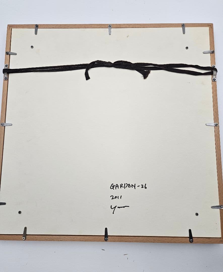 荻野夕奈 Garden-26 2011 油絵額装 現在ご活躍中の人気画家