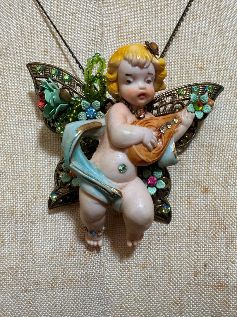 ミハエルネグリン ブローチネックレス 天使