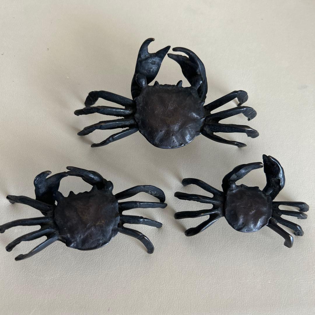 カニ置物 金属製-公式超特価