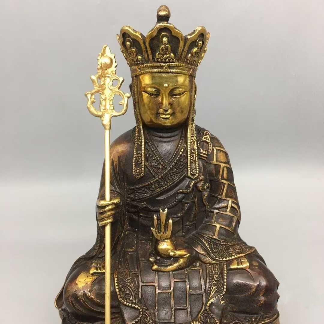 仏教美術 銅像 仏像 地蔵王仏像 家内供養 装飾品 工芸品 置物