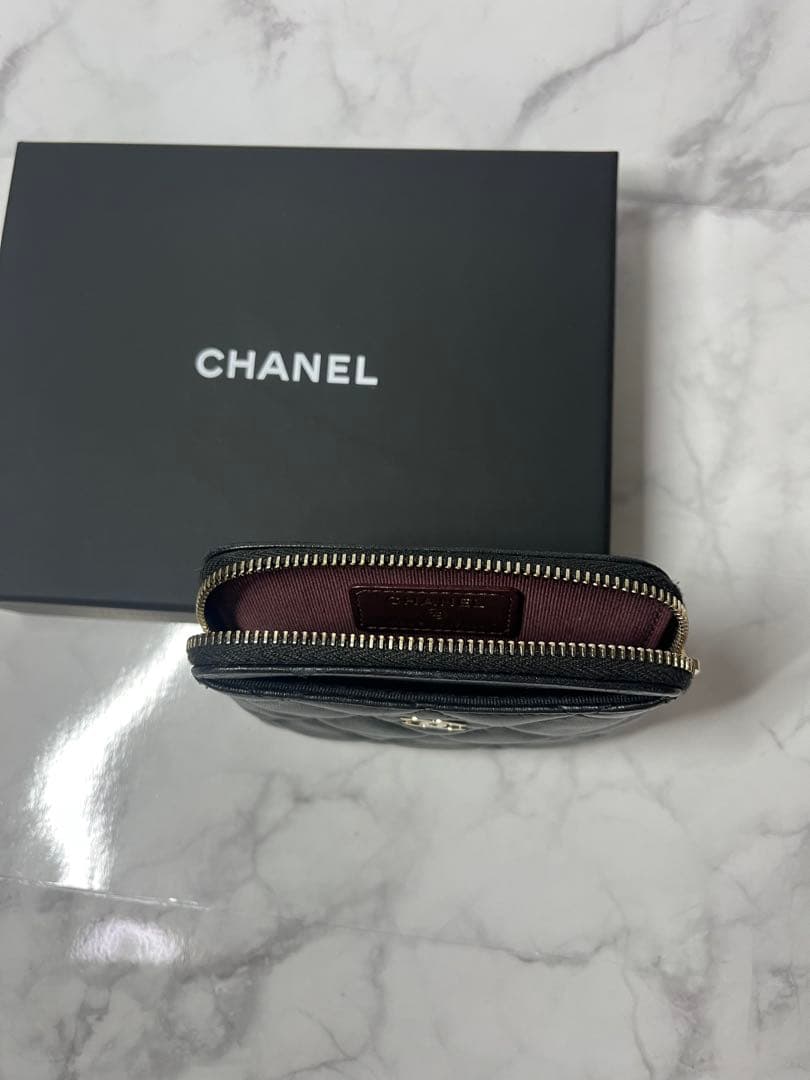 CHANEL ケース マトラッセ 黒 正規品 箱付き