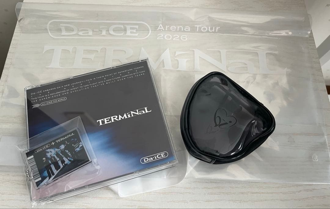 Da-iCE『TERMiNaL』フルアルバム特典キーホルダーショッパー、ケース付
