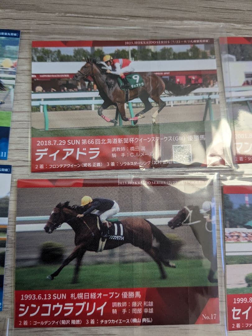函館競馬場 札幌競馬場 メモリアル カード 26枚 競馬 競走馬 ウマ娘 グッズ