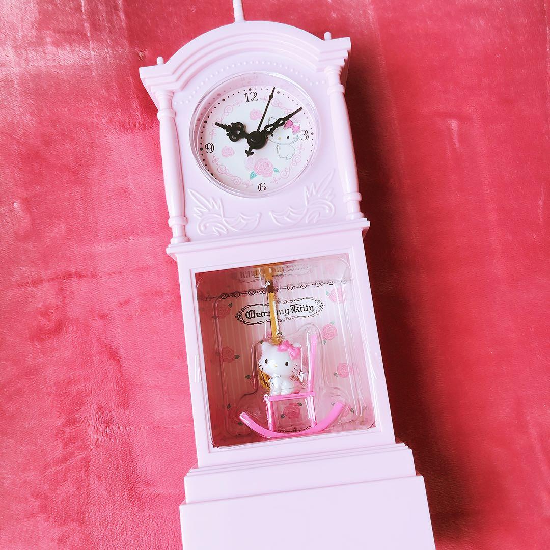 希少激レア　チャーミーキティ　振り子時計　ミニ　2006 サンリオ　平成レトロ