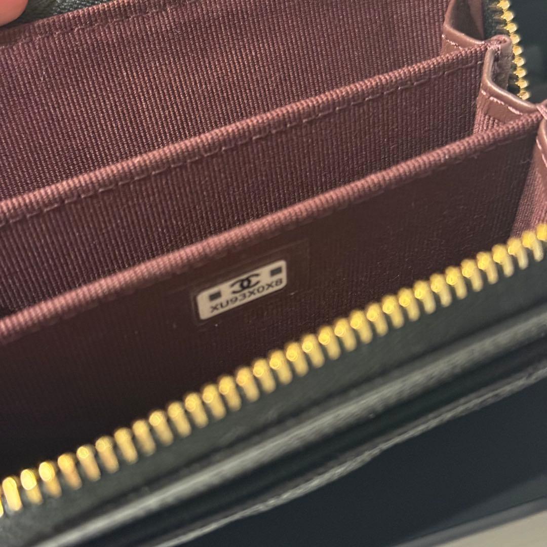 CHANEL シャネル マトラッセ キャビアスキン ケース ミニ財布