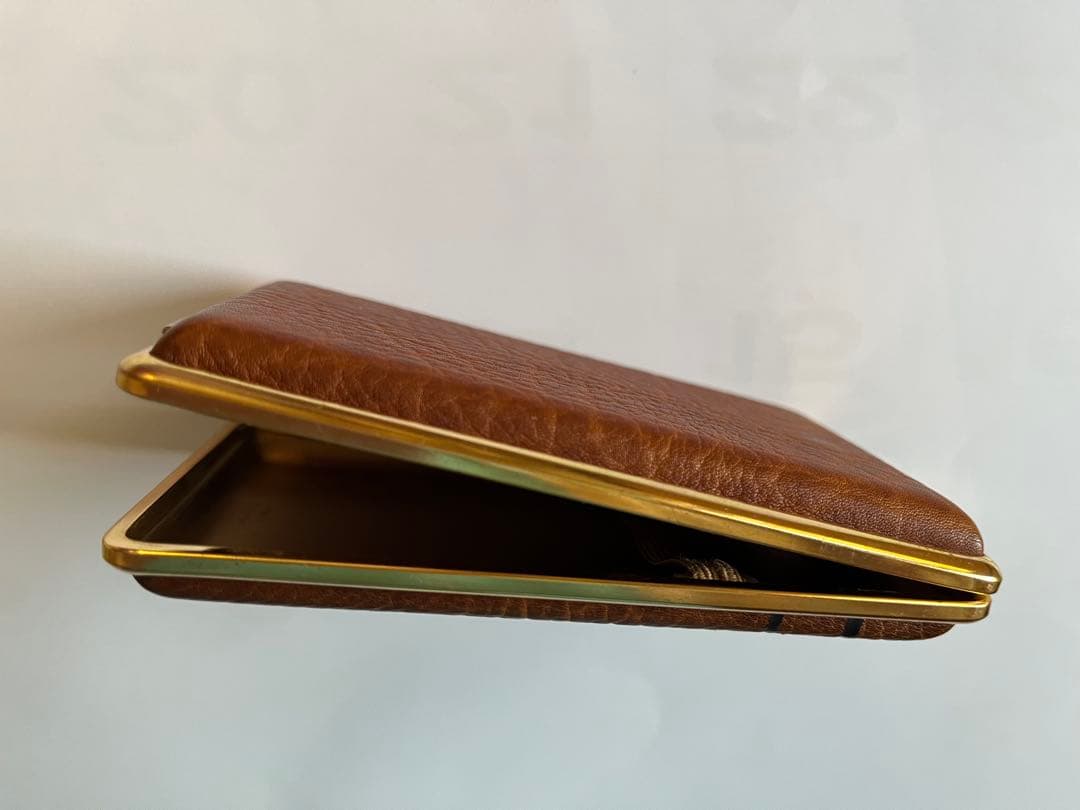 ⭐️【未使用】ゴールド ファイル 本皮 シガレット ケース カラチオラ 西ドイツ製