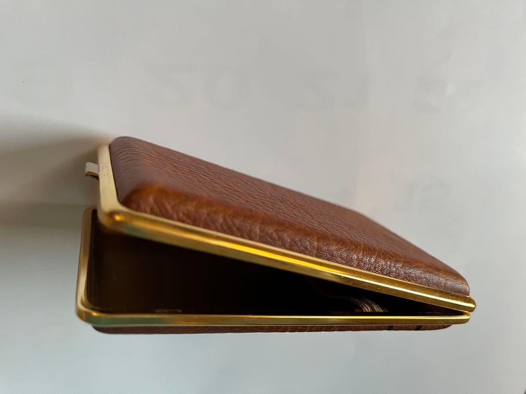 ⭐️【未使用】ゴールド ファイル 本皮 シガレット ケース カラチオラ 西ドイツ製