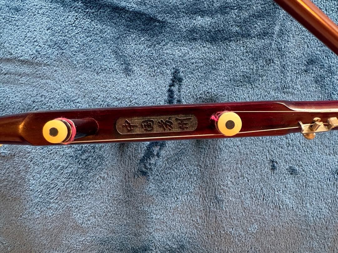 二胡 ハードケース 換えの弓毛付き