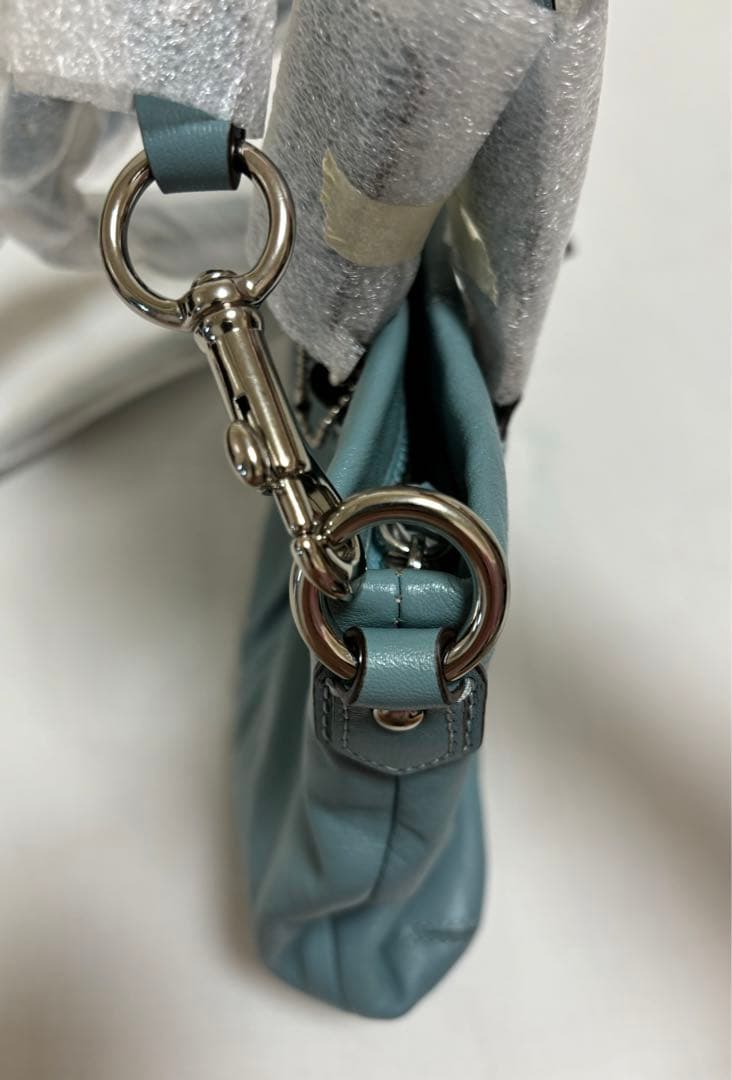 【Chiaki新品· 未使用品】コーチ本革トートバッグ 2WAY ブルー