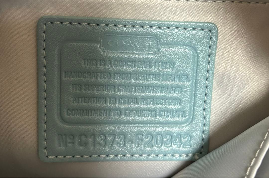 【Chiaki新品· 未使用品】コーチ本革トートバッグ 2WAY ブルー