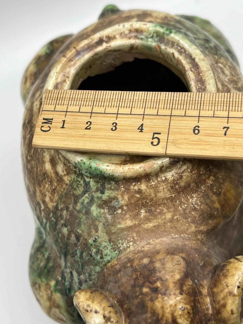 唐時代 唐三彩犀牛 極上品 【旧家旧蔵】 希少貴重 唐物(B-72)