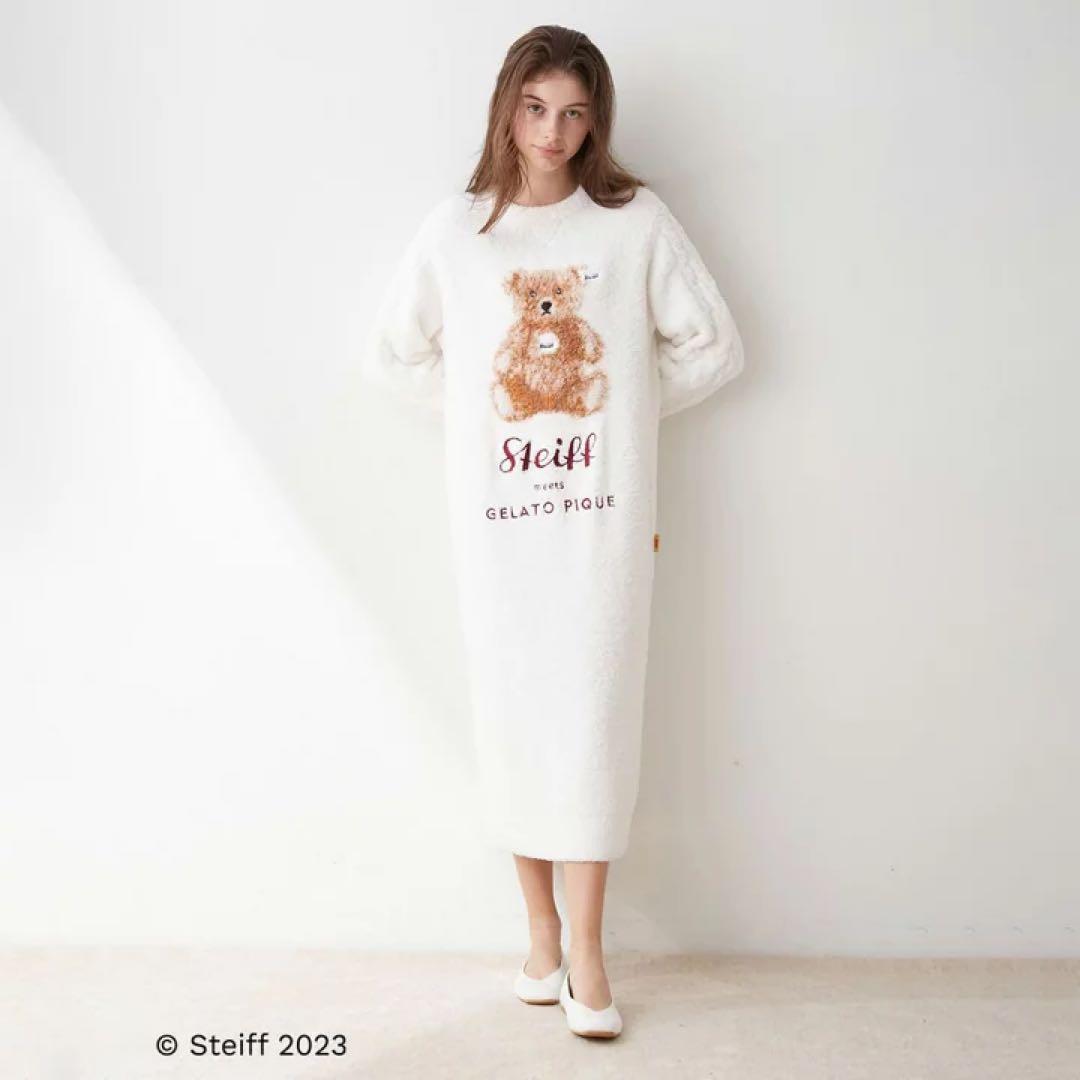 新品未使用！ジェラピケ　シュタイフコラボ　ルームウェア　ワンピ