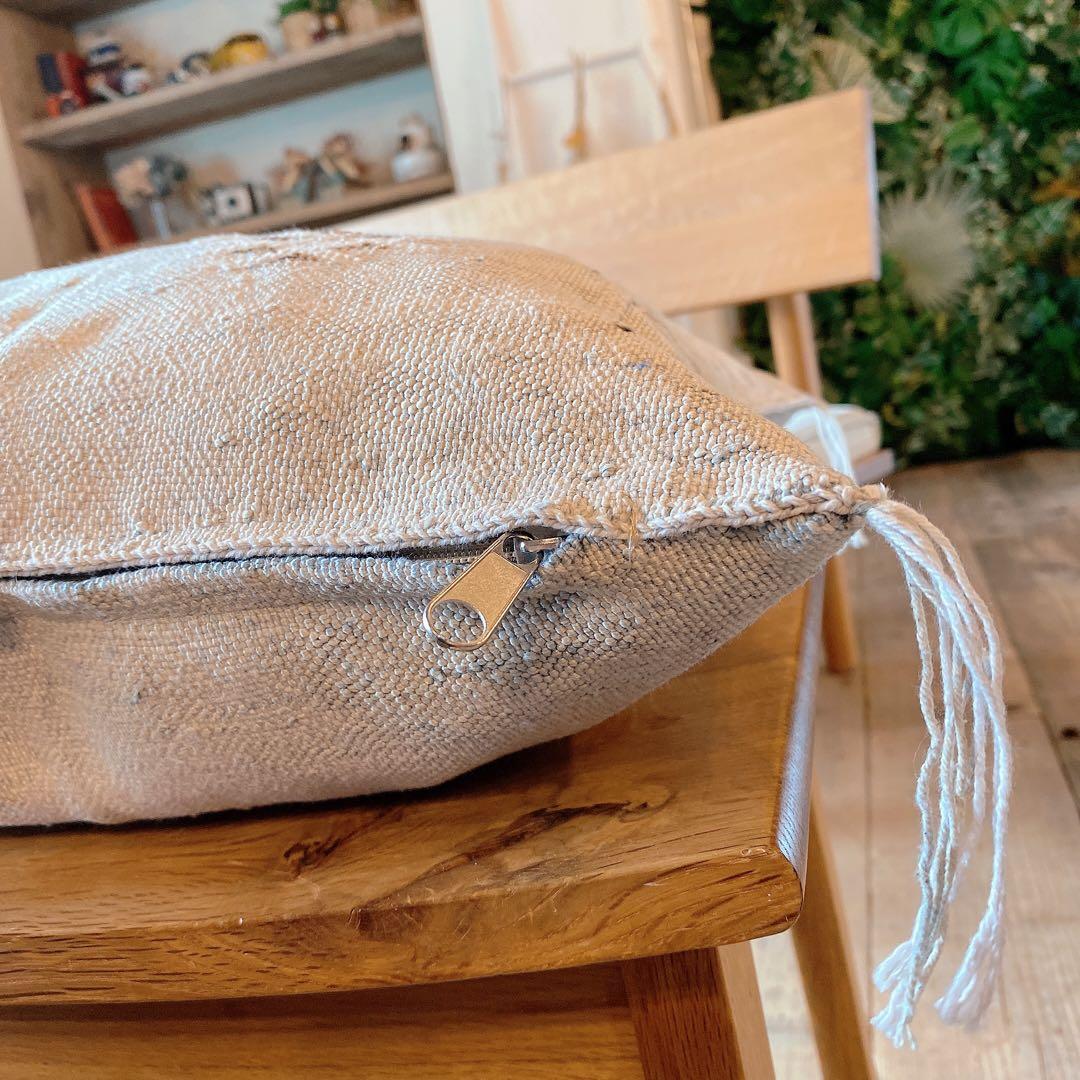 モロッコ製 カクタスシルク サブラ クッションカバー 約45×45cm 2個