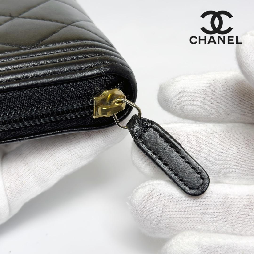 正規品　CHANEL ボーイシャネル　ゴールド金具　小銭入れ　ケース