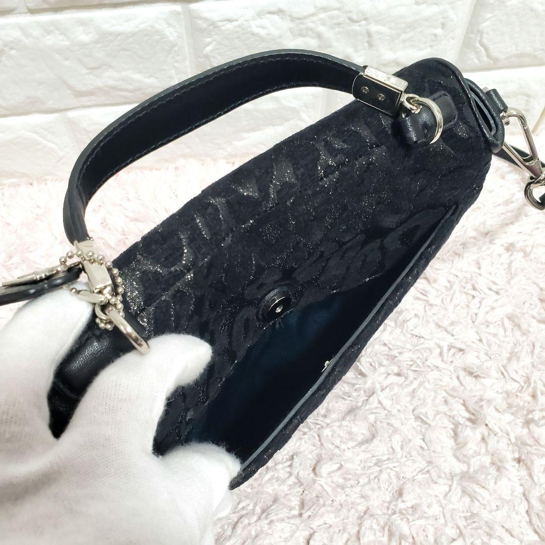 COACH コーチ レオパード 2way ショルダーハンドバッグ 極美品