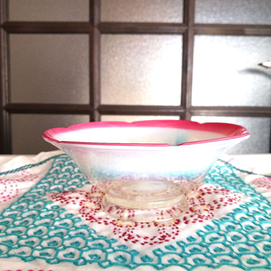 大正ガラス 花びら氷カップ 15センチ