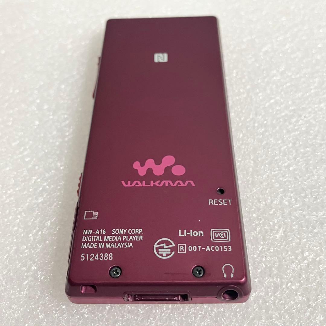 ディスプレイ バッテリ良好】 ソニー ウォークマン NW-A16 32GB ピ